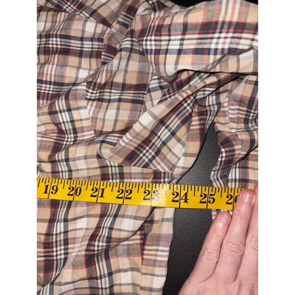 Vintage Dee Cee Rangers Shirt Mens Large Red Plaid Western Pearl Snap USA 70s - Picture 5 of 11